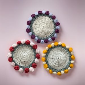 Double Crocheted Yarn Coaster
