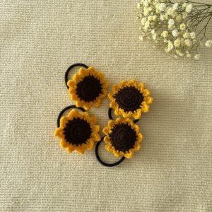 Handmade crochet sunflower Hairband