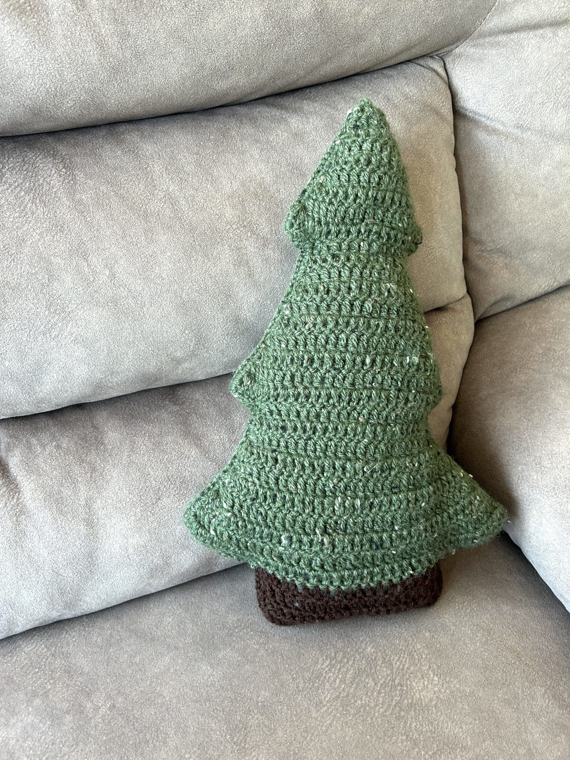 Handmade Crochet Christmas Tree Shaped Cuddle Pillow /cushion _ 100% Handmade and Perfectly Designed With Quality Crochet Yarns - Image 5